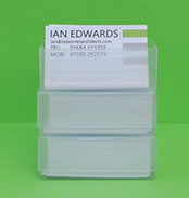 Image of Printed Business Cards in Holder