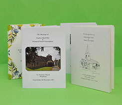 Picture of various Order of Service Books